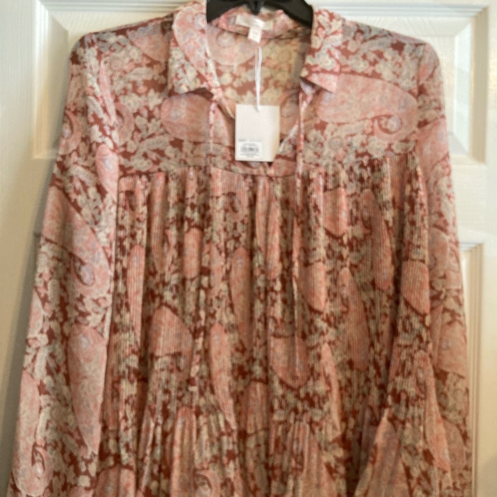 NWT - Lauren Conrad Floral Blouse